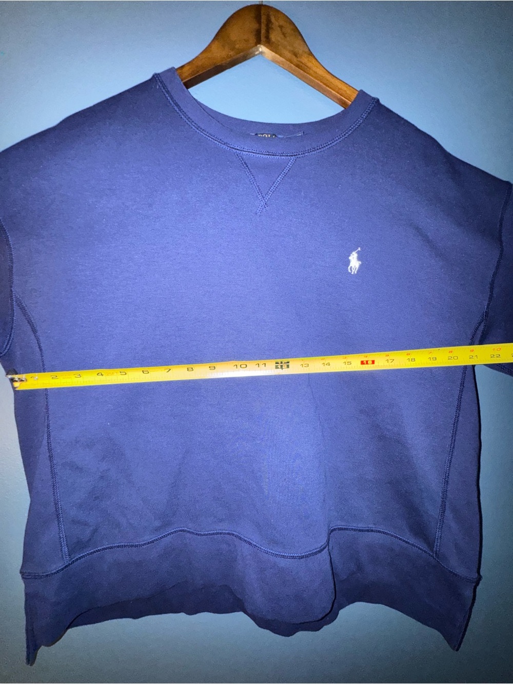 Polo Ralph Lauren Women’s Tech Oz Hilo Long Sleeve Knit Sweatshirt Navy XL - Picture 5 of 7